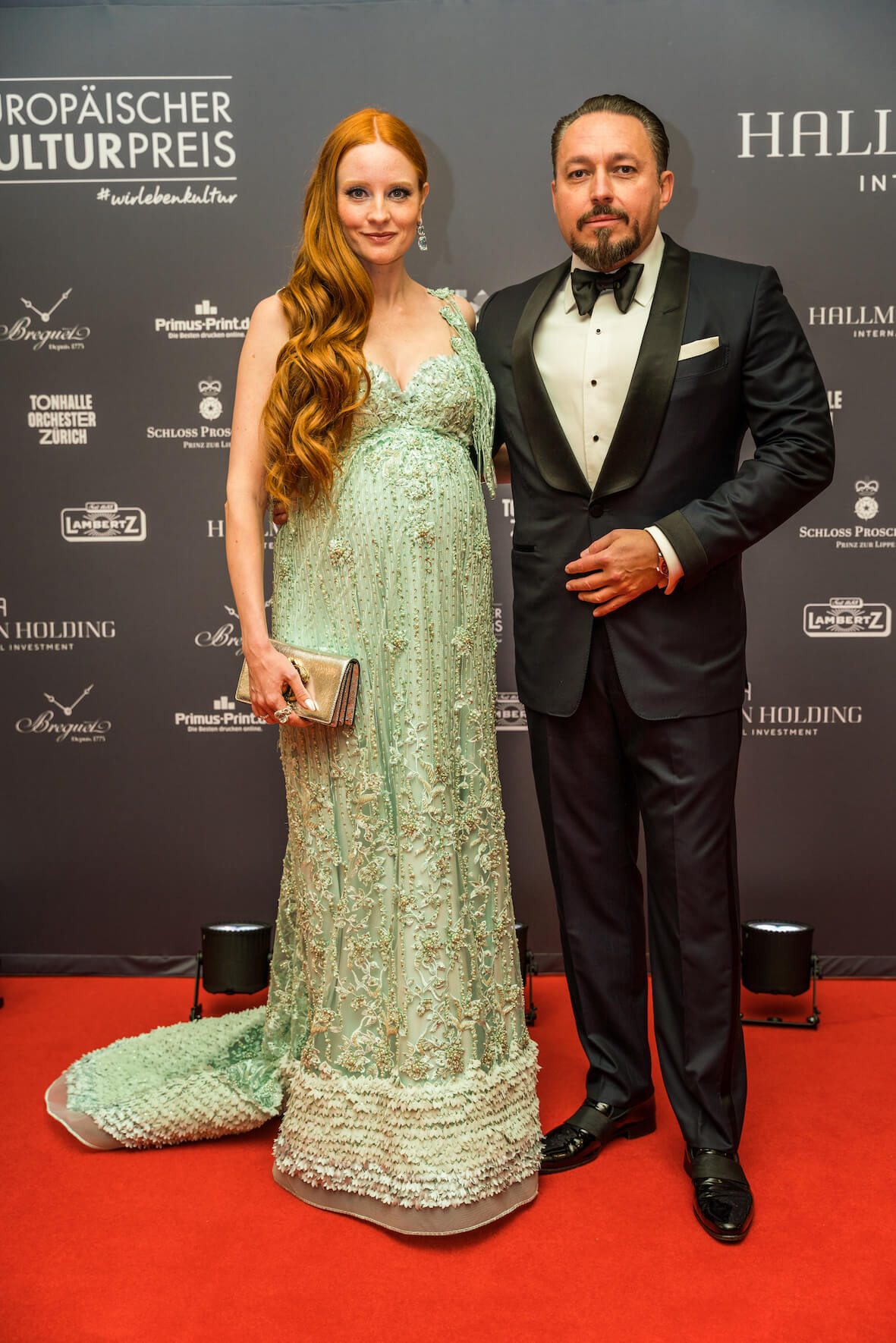 Barbara Meier und Klemens Hallmann bei der Gala zum Europäischen Kulturpreis in Zürich